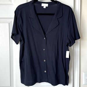 GAP Love new Classic navy v-neck pajama top